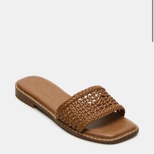 Steve Madden Woven Slide Sandal in Tan Brown - brand new never worn